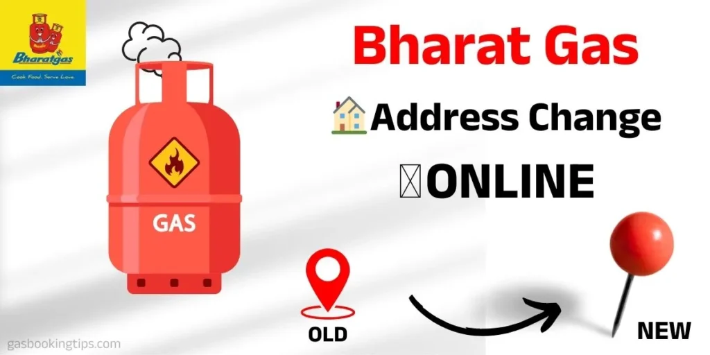 bharat gas address change online