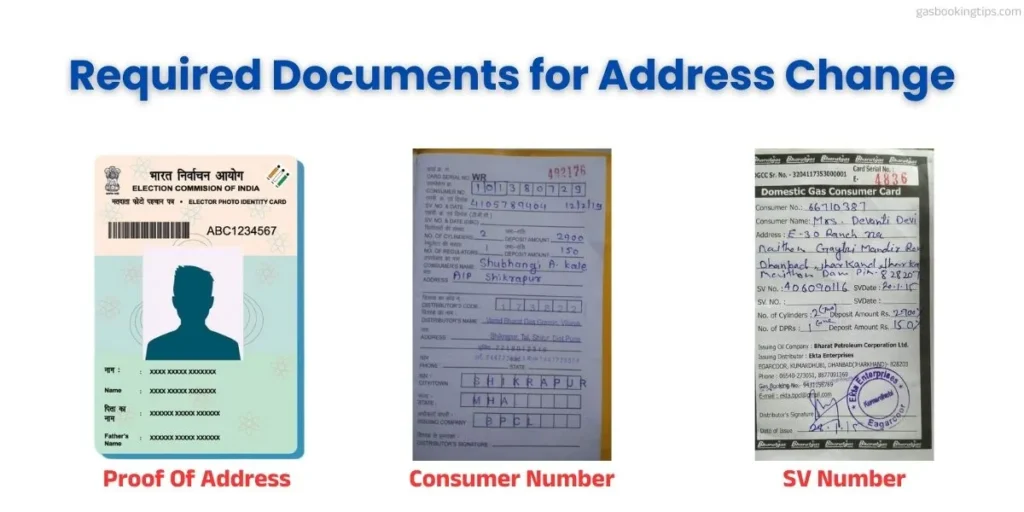 required documents for address change