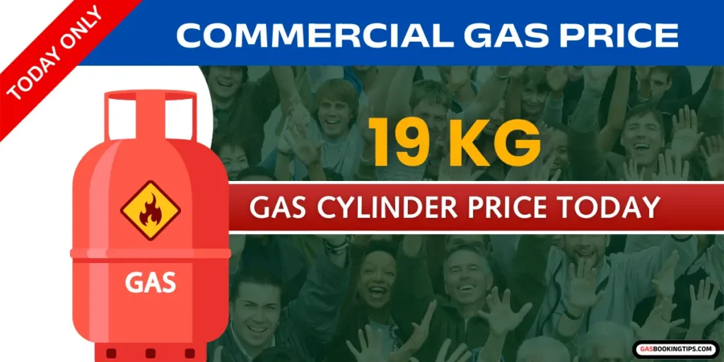 19 kg gas cylinder price today